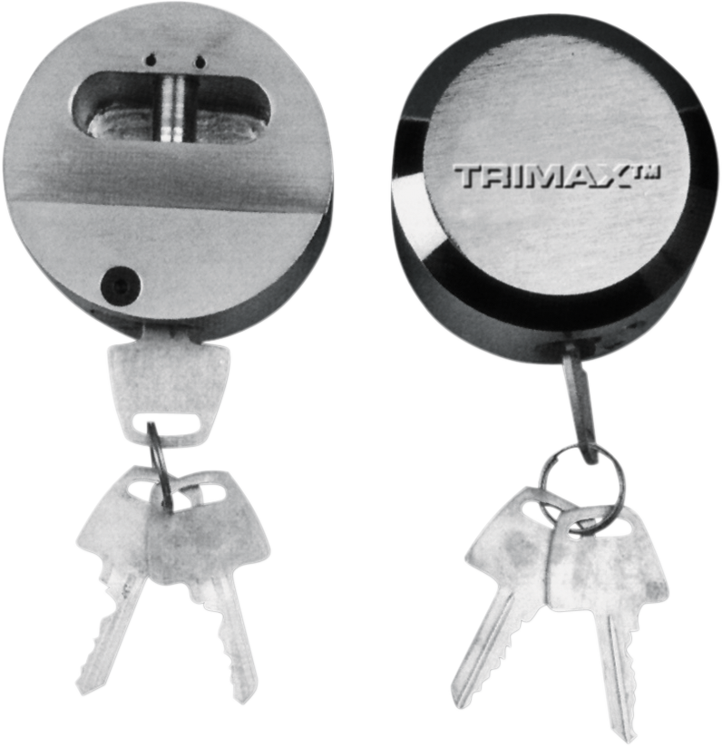 TRIMAX Hockey Puck Internal Shackle Lock - Hockey Puck Padlock 4010-0025