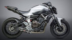 Yoshimura FZ/MT-07 15-26 / XSR700 18-26 / R7 22-26 Race R-77 Stainless Full Exhaust, w/ CF Muffler