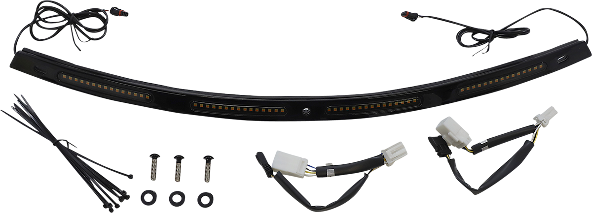 CUSTOM DYNAMICS Windshield Trim - Black 2040-2824