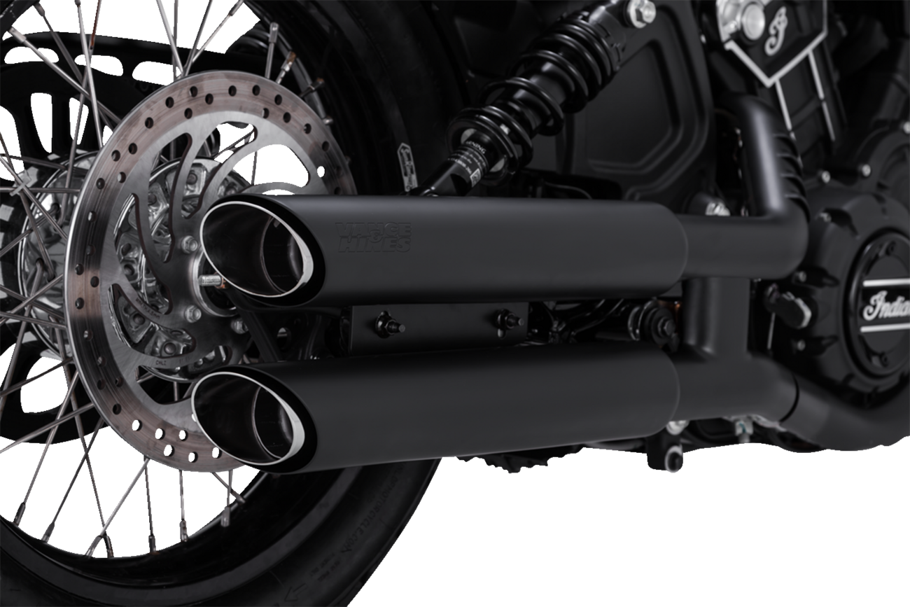 3" Twin Slash Slip-On Mufflers - Black