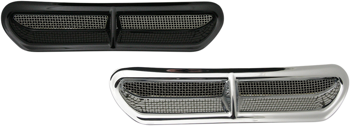 CUSTOM DYNAMICS Fairing Vent Cover - Black 2350-0357