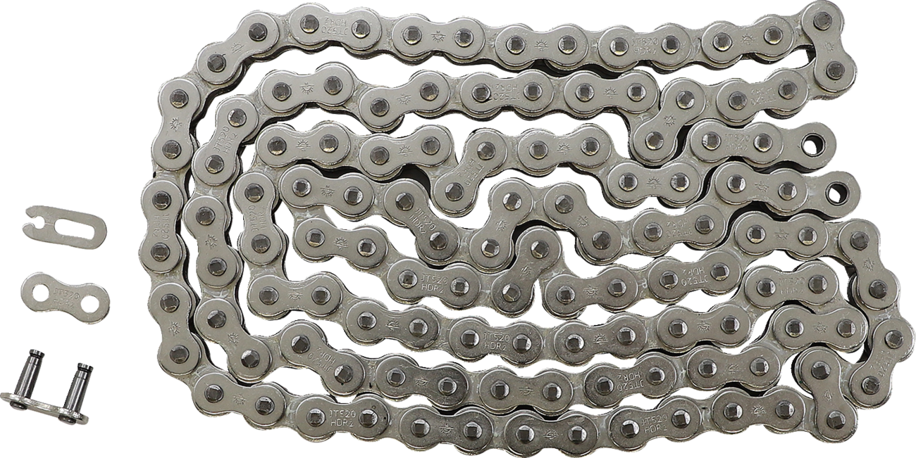 JT CHAINS 520 HDR Nickel Race Chain - 520 HDR / Nickel Race Chain / 120 Links 1220-0390