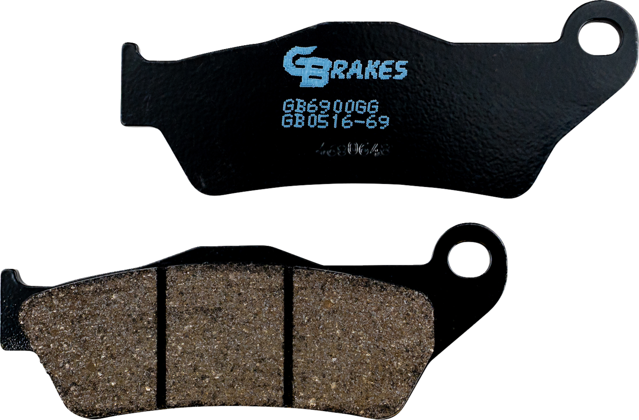 GBRAKES Semi Metallic Brake Pads - Brake Pads / Semi-Metallic/Ceramic / Front/Rear 1721-3730