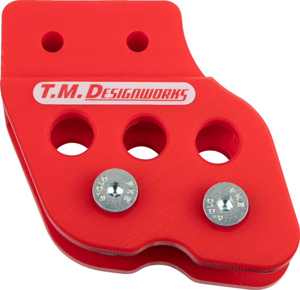 T.M. DESIGNWORKS Chain Guide - Red / Honda/Kawasaki/Suzuki/Yamaha 1231-1653