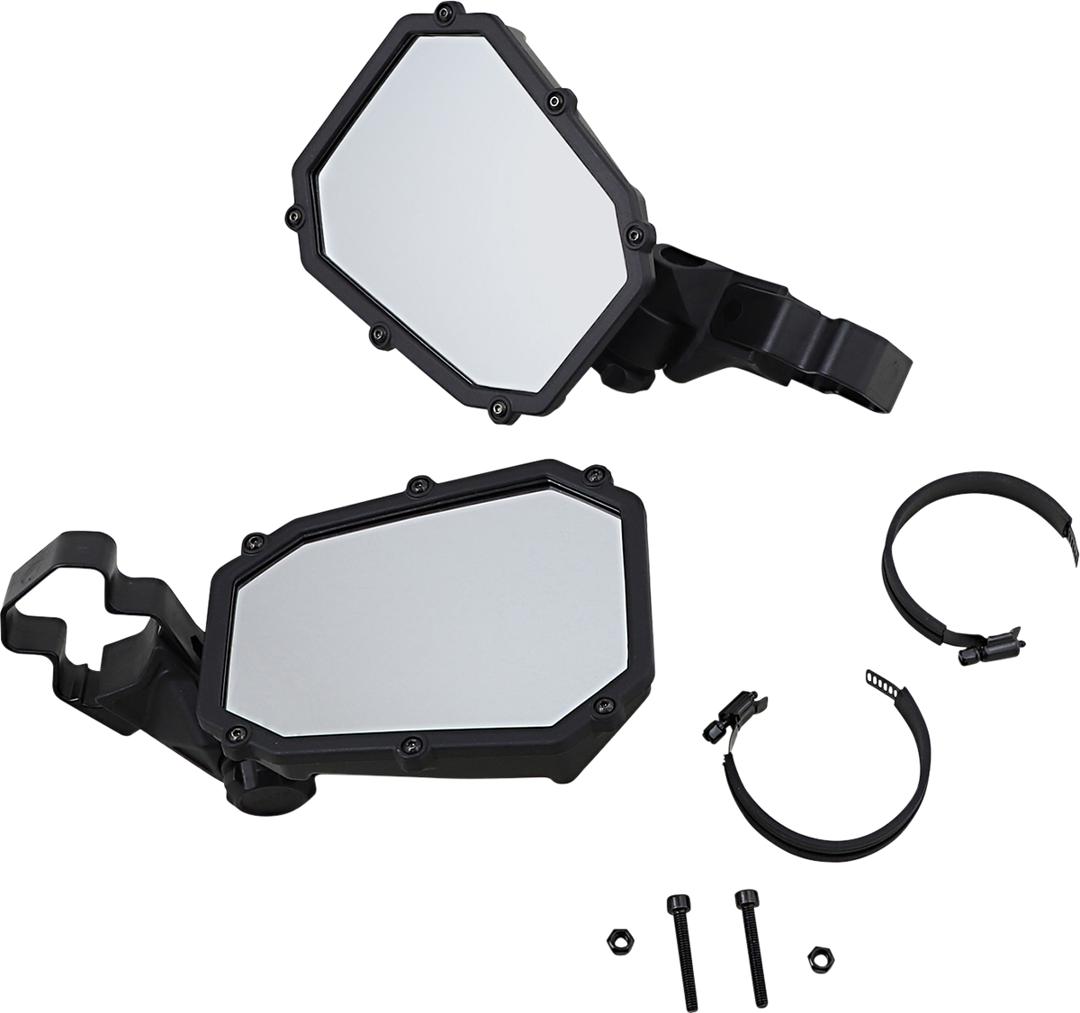 MOOSE OFFROAD Elite Mirror - Mirror / Elite / Side View / Octagon / Black 0640-1688