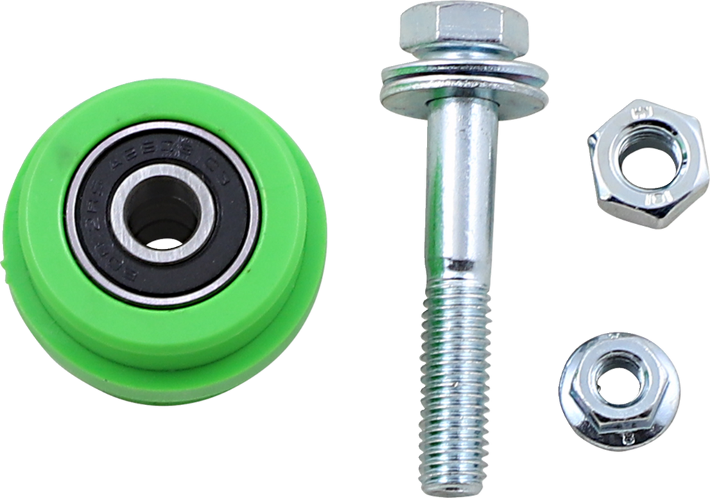 T.M. DESIGNWORKS Chain Roller - Green / Kawasaki 1231-1419