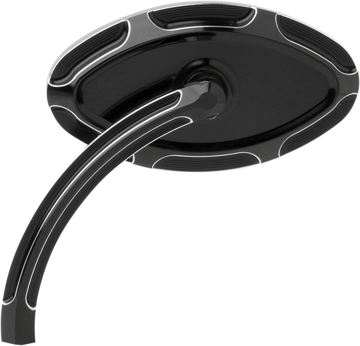 ARLEN NESS Mirror - Beveled / Side View / Short / Cat Eye / Black / Left 0640-0755