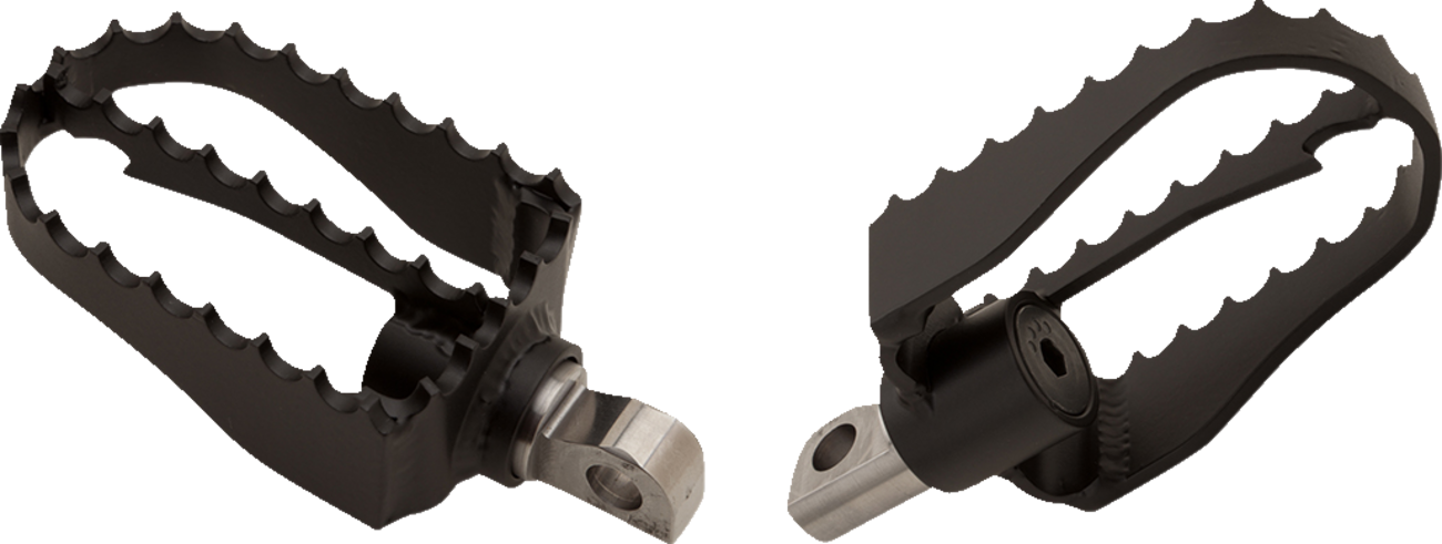 BURLY BRAND MX Foot Pegs - Driver/Passenger / Black 1620-2502
