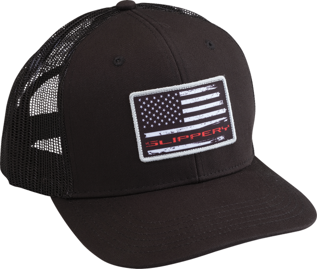 SLIPPERY Flag Hat - Black 2501-4500