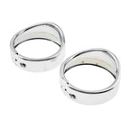Eagle Lights 4.5" Auxiliary Light Visor Frenched Style Passing Lamp Trim Ring For Harley-Davidson® Motorcycles