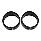 Eagle Lights 4.5" Auxiliary Light Visor Frenched Style Passing Lamp Trim Ring For Harley-Davidson® Motorcycles