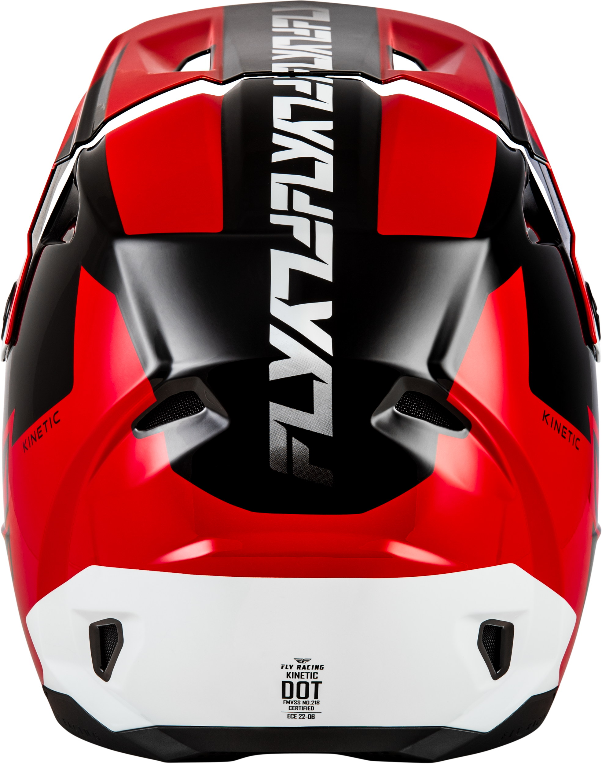 FLY Racing Kinetic Crest Helmet (2026) - Red / Black / White - View 8