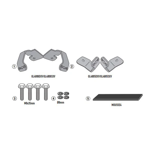 GIVI 1192KIT Specific Fit Kit for Honda NC750X