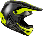 FLY Racing Kinetic Crest Helmet (2026) - Grey / Black / Hi-Viz Yellow - View 15