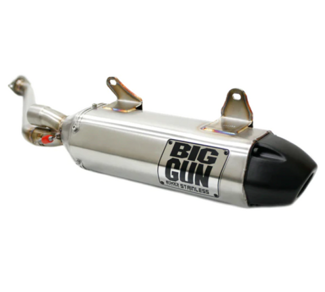 14-4652 Big Gun 06-12 Kawasaki Brute Force 650 IRS EXO Stainless Slip On Exhaust