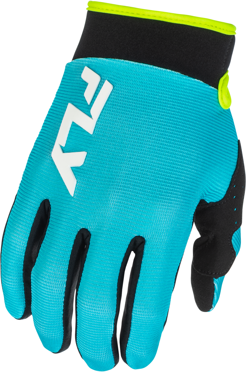 FLY Racing F-16 Gloves (2026) - Aqua / Black / White - View 1