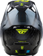 FLY Racing Formula S Carbon Protocol Helmet - Black Carbon / Grey / Hi-Viz - View 10