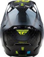 FLY Racing Formula S Carbon Protocol Helmet - Black Carbon / Grey / Hi-Viz - View 14
