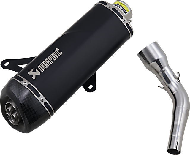 AKRAPOVIC Stainless Steel Slip-On Line Scooter Muffler S-VE3SO9-HRSSBL - Vespa GTS 125/Super/Sport/Tech 2009-2016