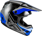 FLY Racing Kinetic Crest Helmet (2026) - Grey / Black / Blue - View 14