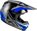 FLY Racing Kinetic Crest Helmet (2026) - Grey / Black / Blue - View 30