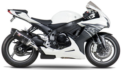Yoshimura GSX-R600/750 11-26 R-77 Stainless Slip-On Exhaust, w/ Carbon Fiber Muffler