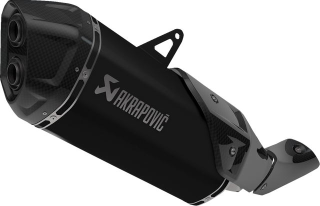 Akrapovic Slip-On Line Muffler - Titanium - CRF1100L - Black