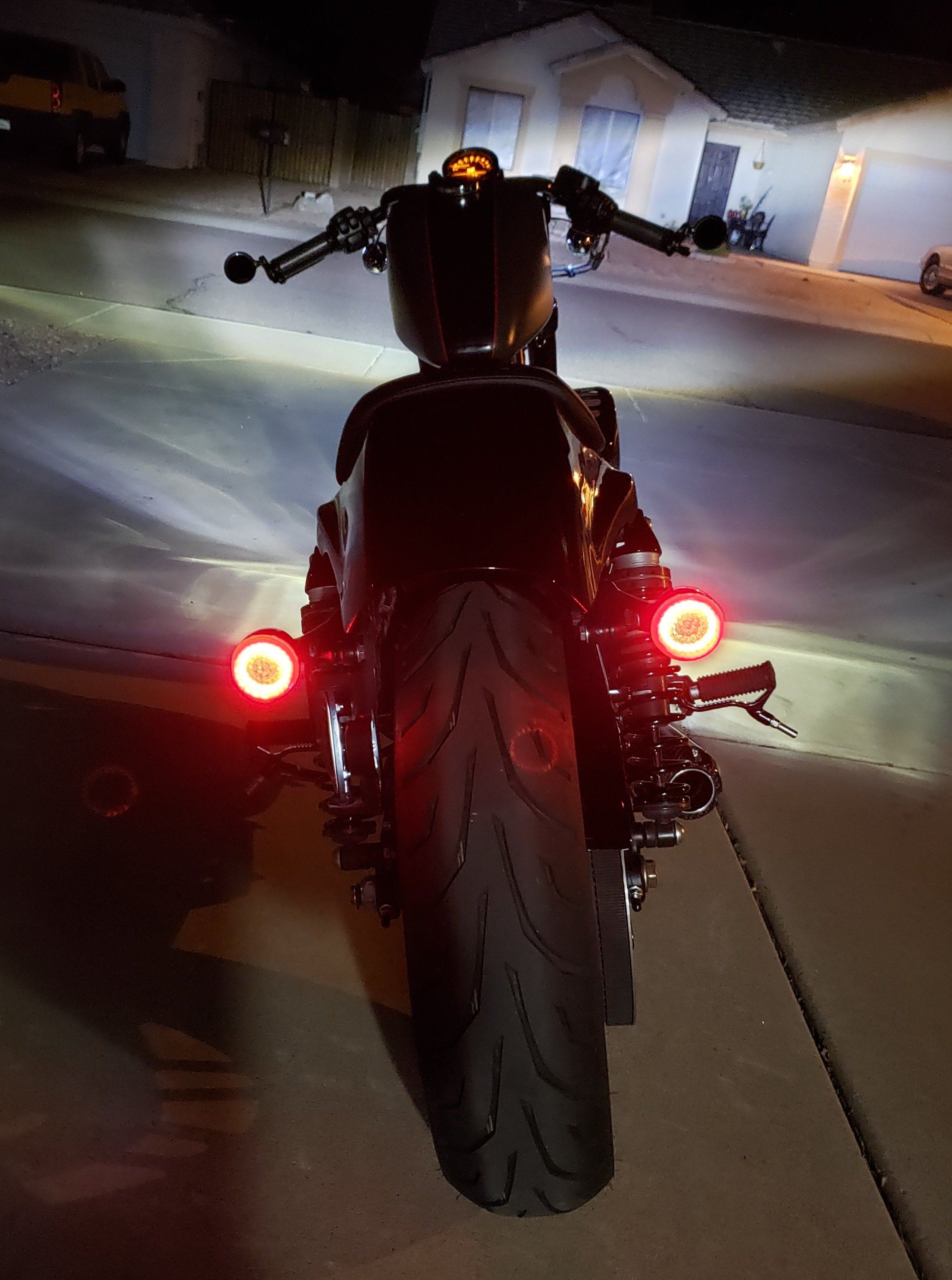 Eagle Lights 2” LED Turn Signal, Running and Brake Light Kit for Harley-Davidson® Motorcycles- Generation I / 1157 Front / 1157 Rear