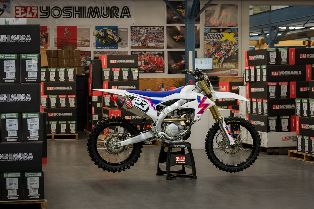 Yoshimura YZ250F 24-26 RS-12 Stainless Full Exhaust, w/ Aluminum Muffler