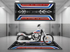 MPM Motorcycle Mat for Cruiser Motorcycle "Glide Beyond The Horizon" - MM4286
