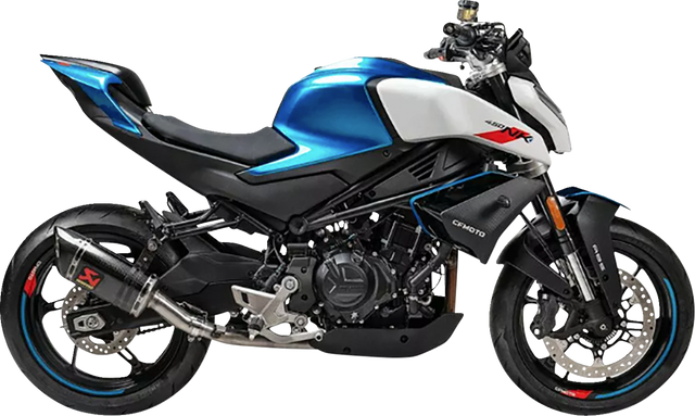 AKRAPOVIC Slip-On Line Muffler - Carbon Fiber S-CF4SO1-APC - CFMOTO 450SR/450NK 2024-2026