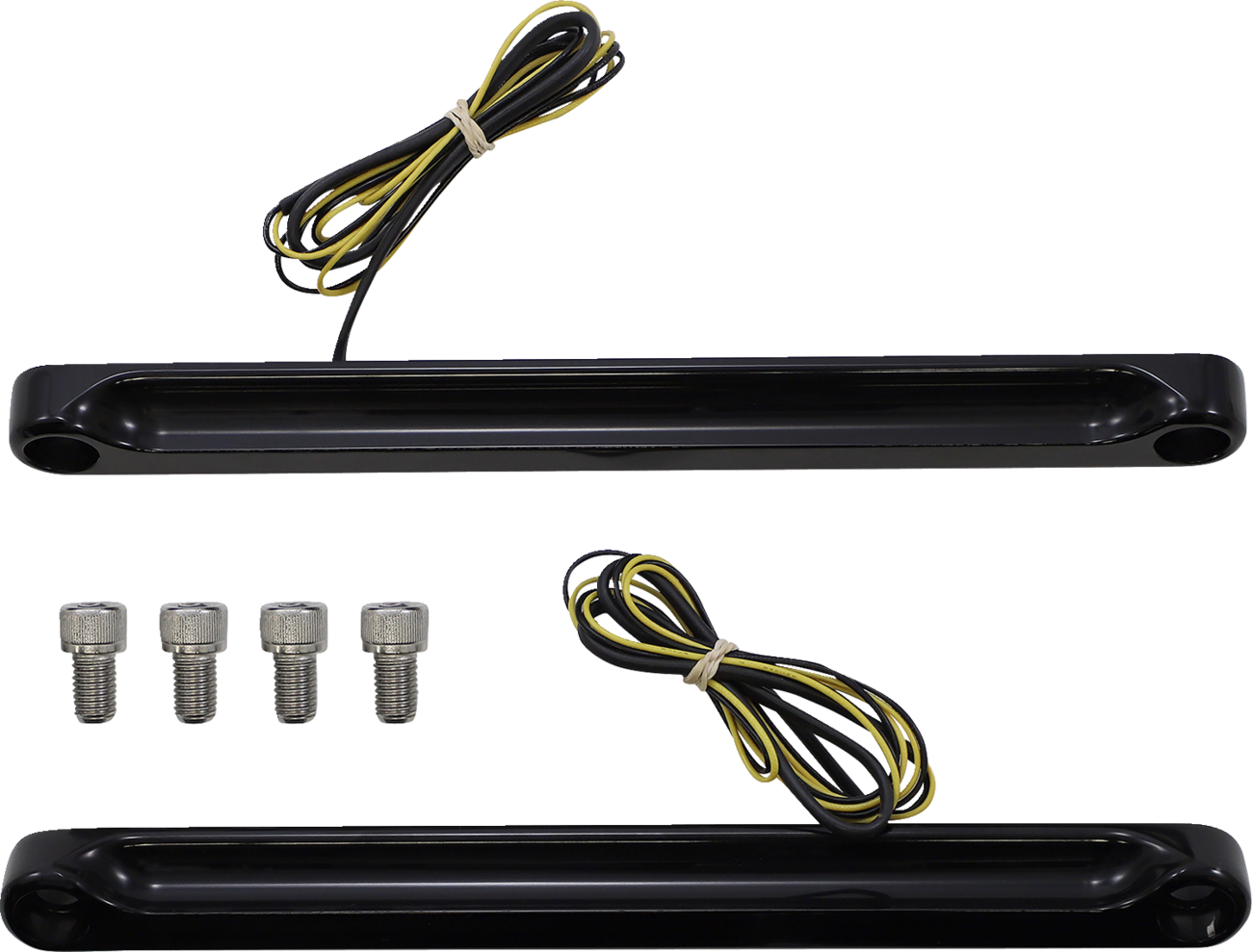 ALLOY ART LED Front Signal Light - FLSTF / Black/Smoke 2020-0483