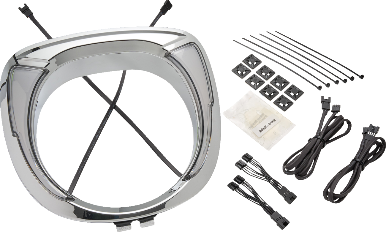 CIRO Headlight Bezel - Fang® / Chieftain / Chrome 2001-2918