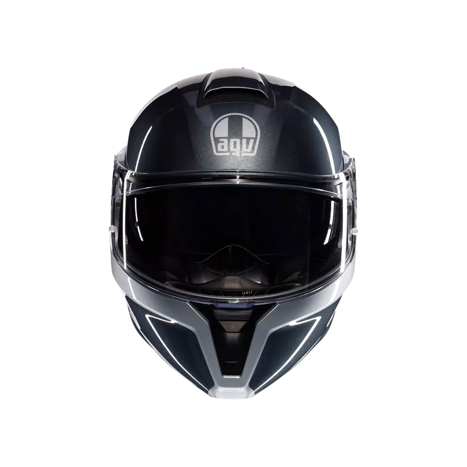 AGV Streetmodular Helmet - Levico Gray/Silver - image 2