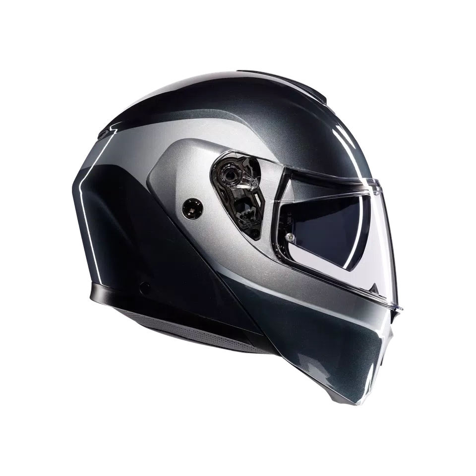 AGV Streetmodular Helmet - Levico Gray/Silver - image 3