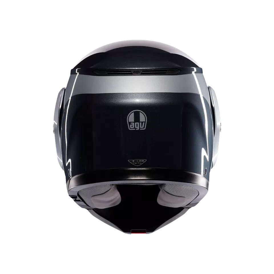 AGV Streetmodular Helmet - Levico Gray/Silver - image 5
