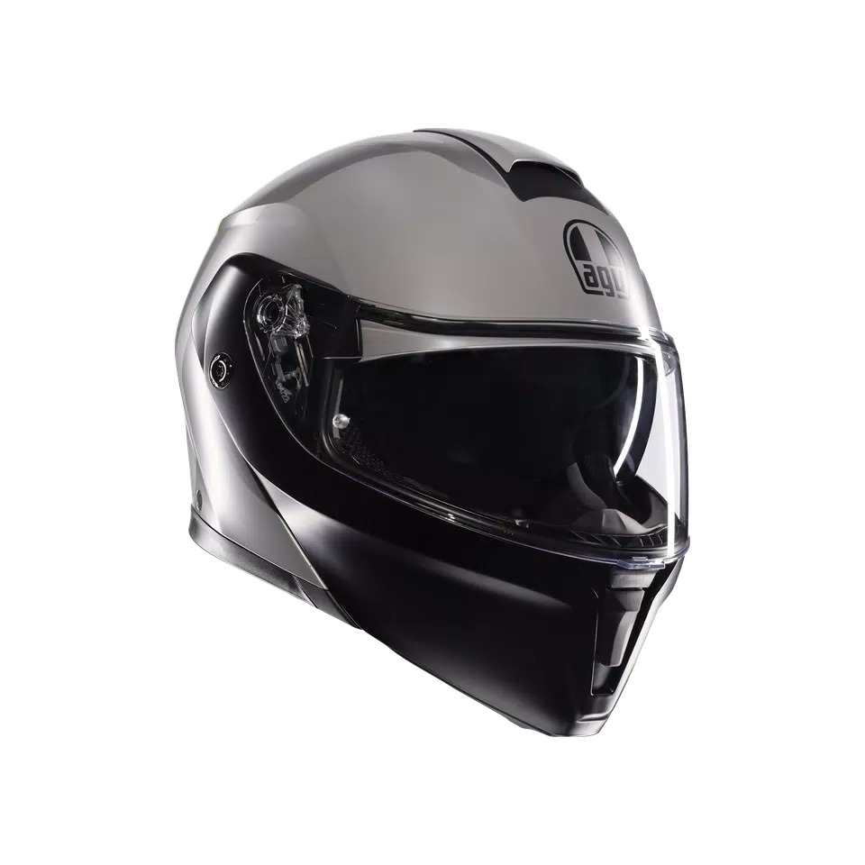 AGV Streetmodular Helmet - Resia Matte Gray/Black/Yellow Fluo - image 1