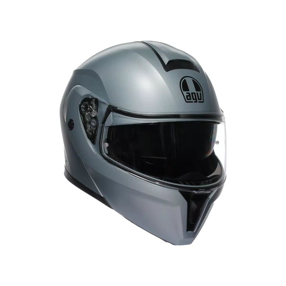 AGV Streetmodular Helmet - Mono Matte Silver - image 1