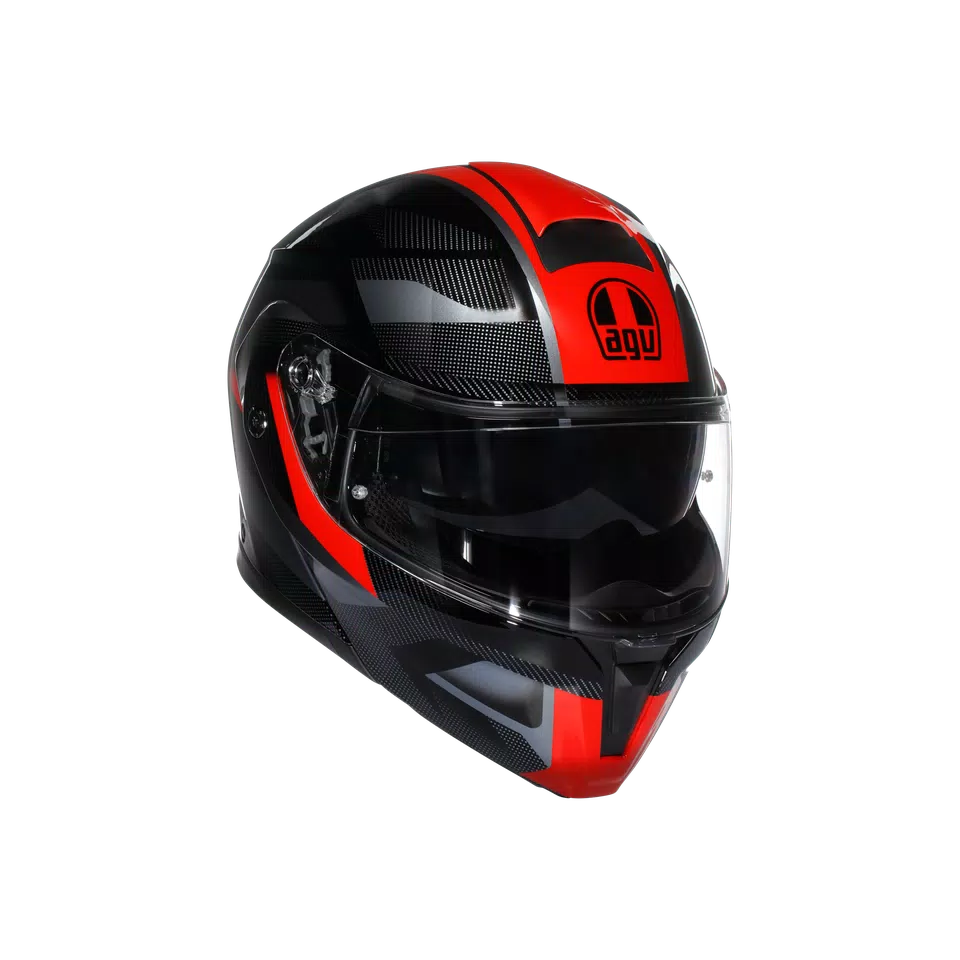 AGV Streetmodular Helmet - Ledro Black/Red - image 1