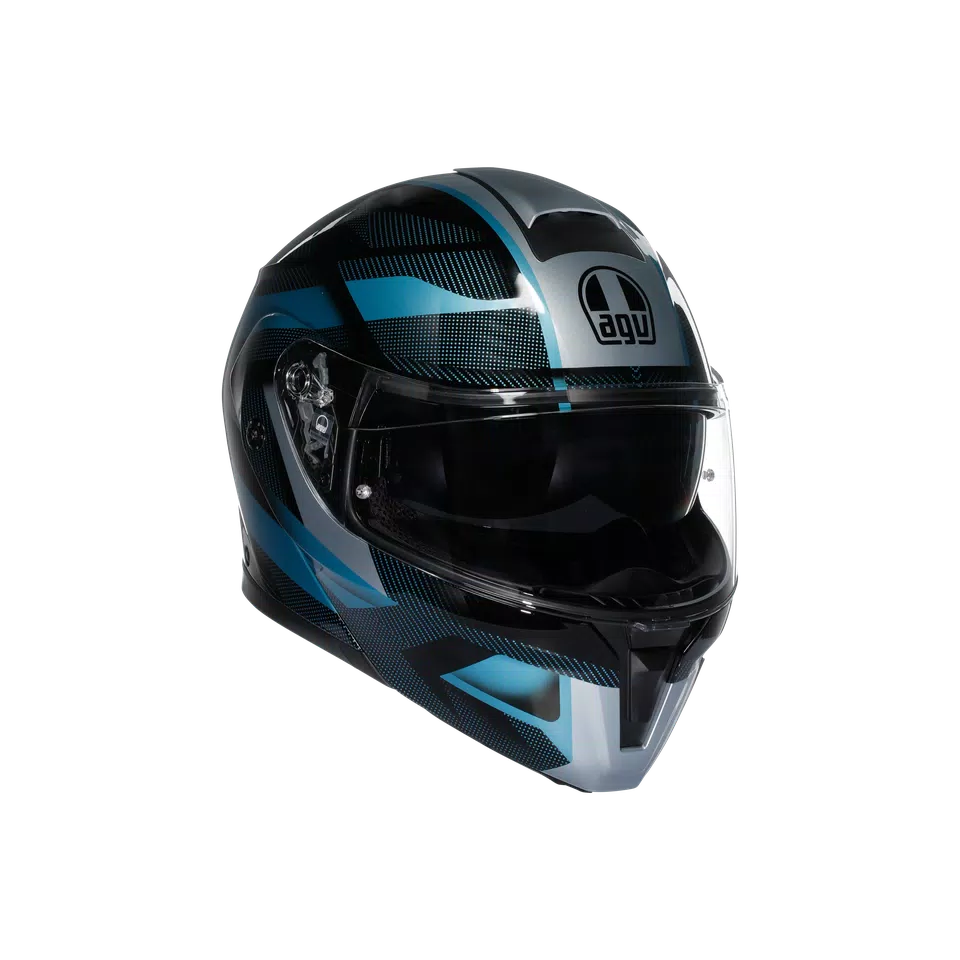 AGV Streetmodular Helmet - Ledro Matte Black/Powder Blue - image 1