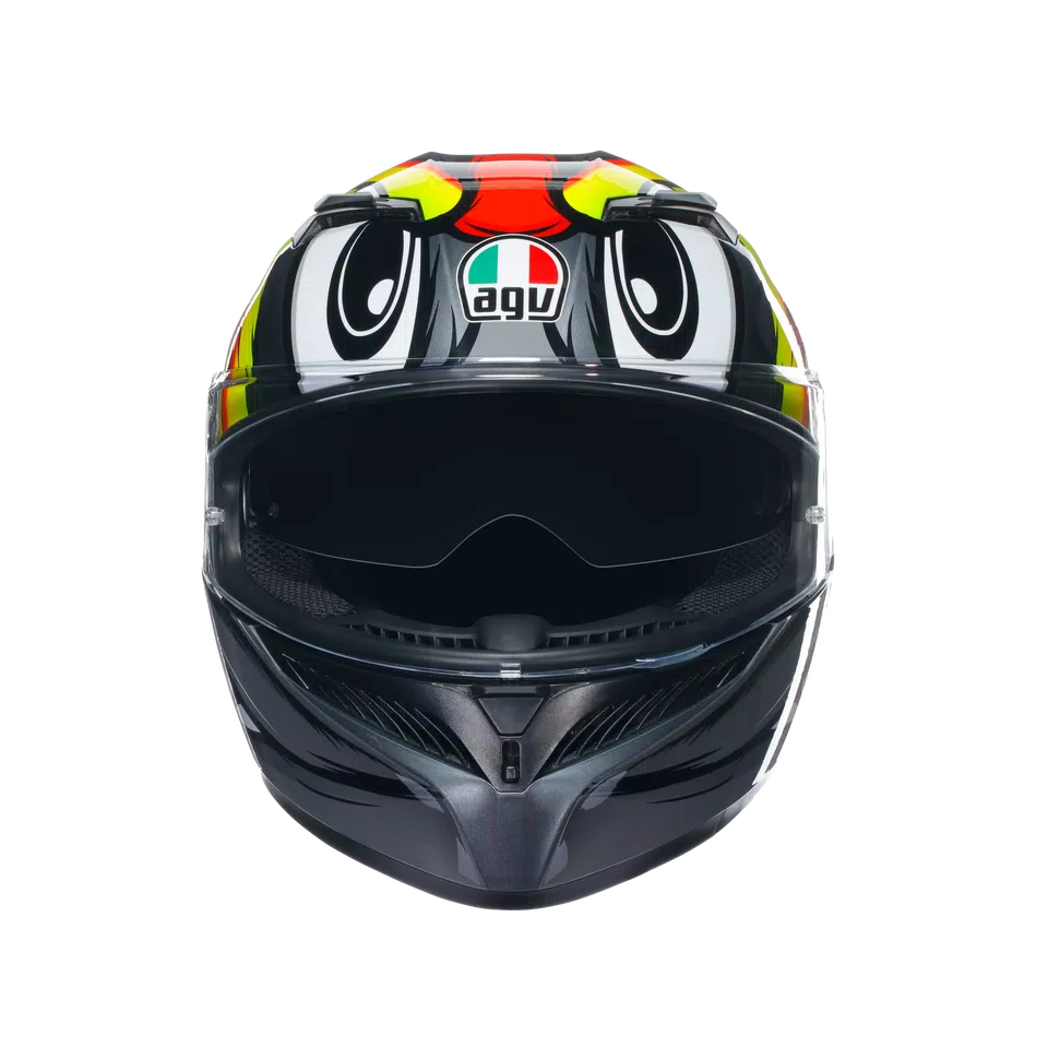 AGV K3 Helmet - Birdy 2.0 Gray/Yellow/Red - image 2