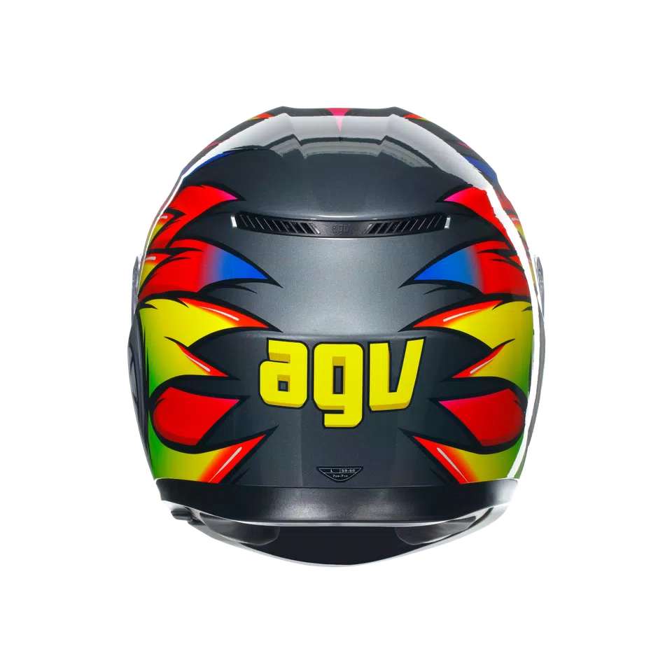 AGV K3 Helmet - Birdy 2.0 Gray/Yellow/Red - image 5