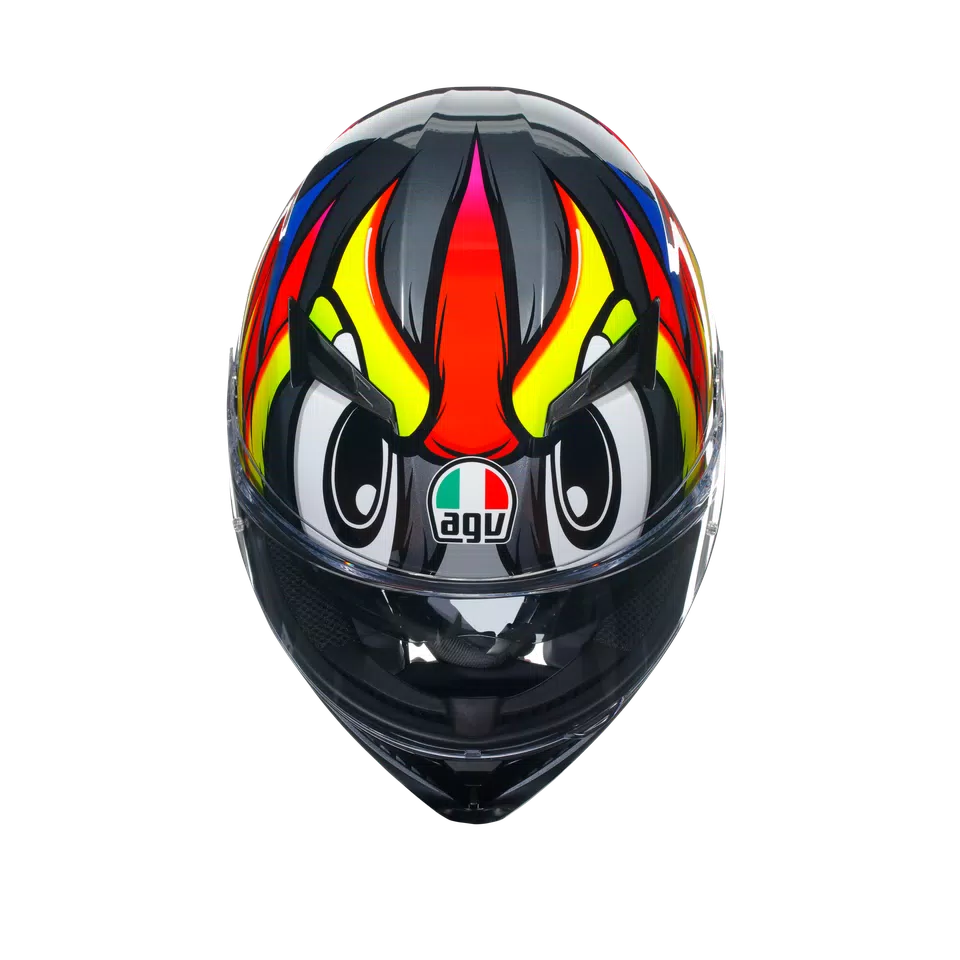 AGV K3 Helmet - Birdy 2.0 Gray/Yellow/Red - image 7
