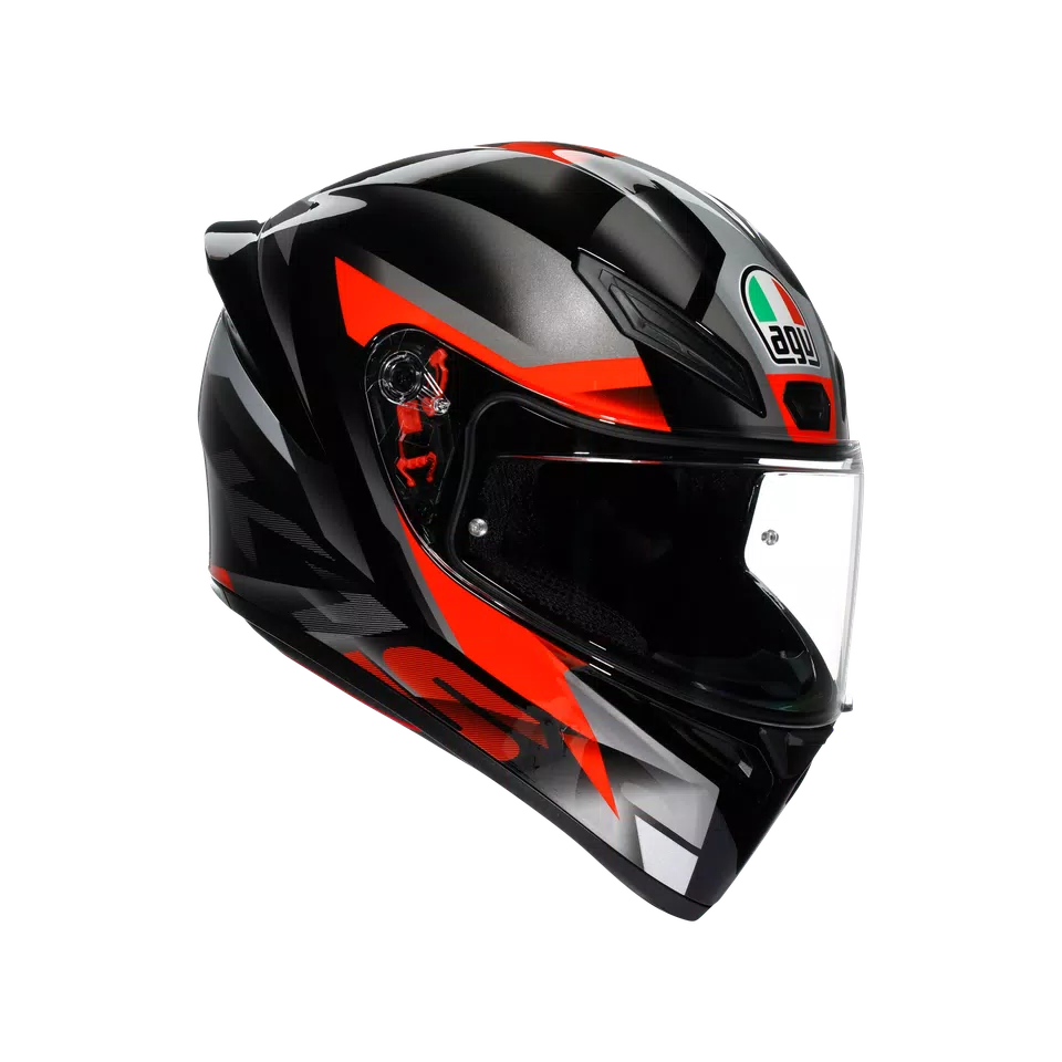 AGV K1 S Helmet - Fastlap Black/Gray/Red - image 1