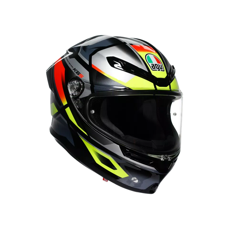 AGV K6 S Helmet - Erazer Black/Red/Yellow Fluo - image 1