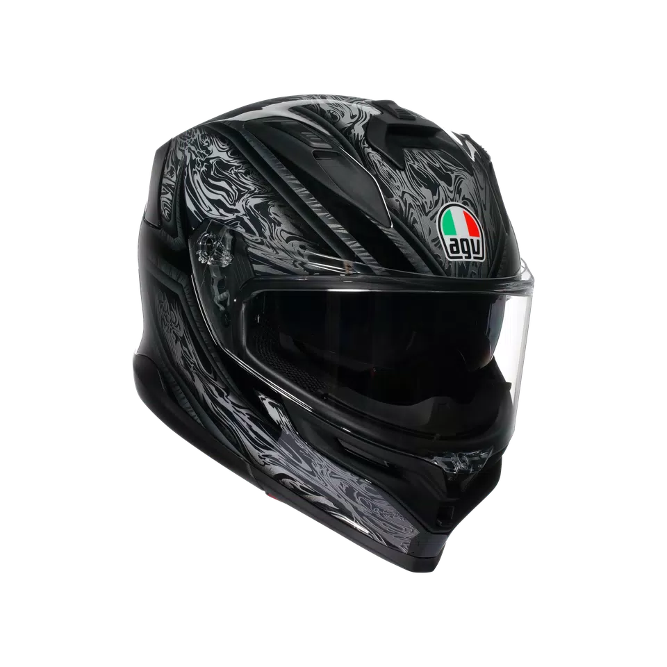 AGV K7 Helmet - Damascus Black/Silver - image 1