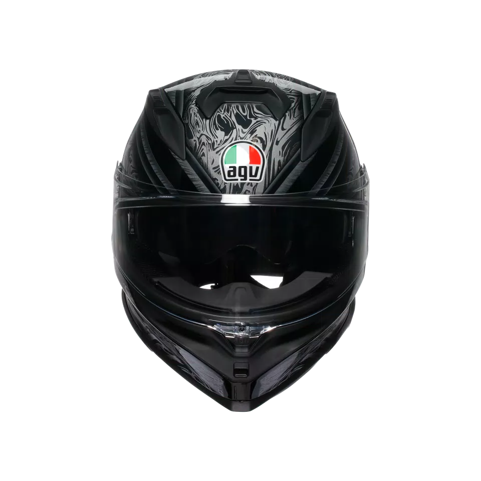 AGV K7 Helmet - Damascus Black/Silver - image 2