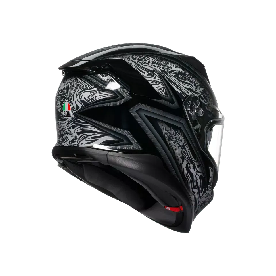 AGV K7 Helmet - Damascus Black/Silver - image 6