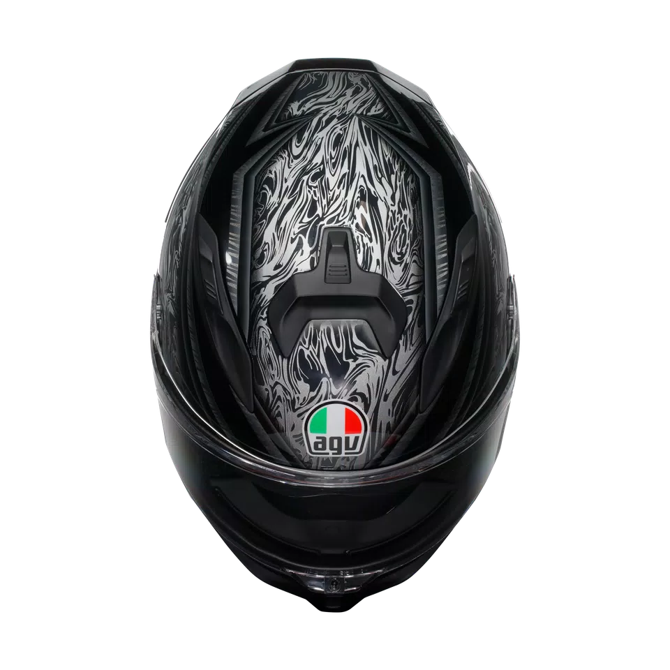 AGV K7 Helmet - Damascus Black/Silver - image 7
