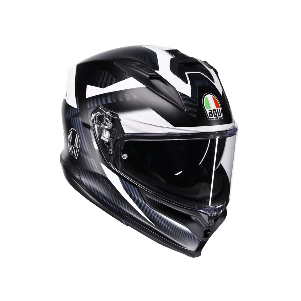 AGV K7 Helmet - Glimpse Matte Black/White - image 1